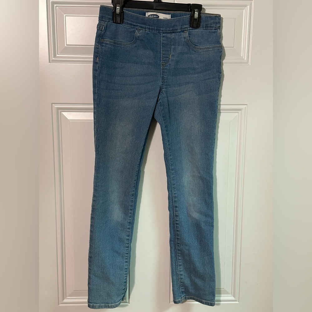 Girls Old Navy Blue Skinny Jeans Size XL(14)